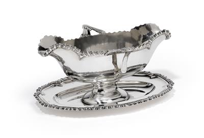 A sauciere from Vienna, - Silver and Russian Silver