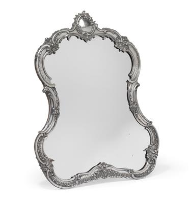 A standing mirror from Vienna, - Stříbro a Ruské stříbro