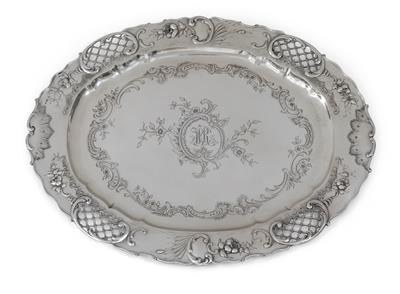 A tray from Vienna, - Silver and Russian Silver