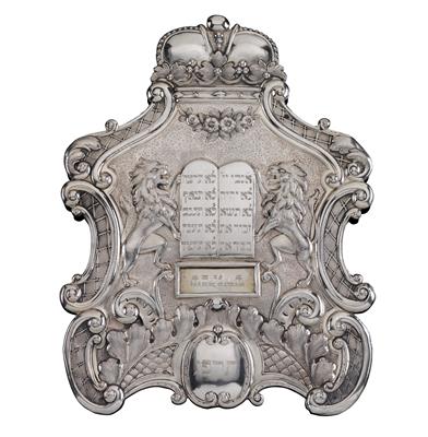 A Thora breastplate from Vienna, - Silver and Russian Silver