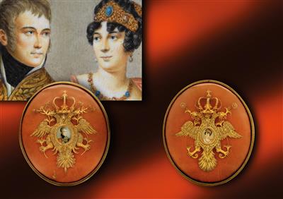 Tsar Alexander I. and Tsarina Elisabeth Alexejewna, - Stříbro a Ruské stříbro