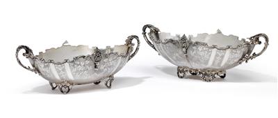 Two bowls from Italy, - Silver and Russian Silver