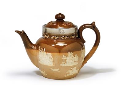 "FABERGE" - a teapot from England, - Stříbro a Ruské stříbro