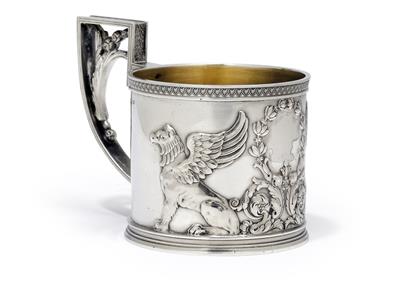 4th artel - a tea-glass holder from Moscow, - Stříbro a Ruské stříbro