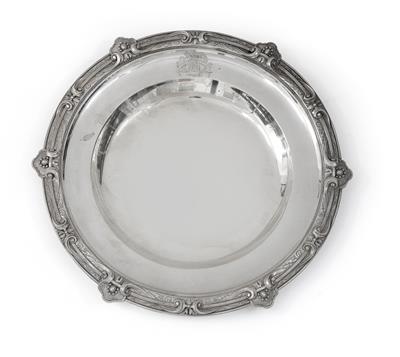 Barons Rothschild - a plate from a table service, - Silver and Russian Silver