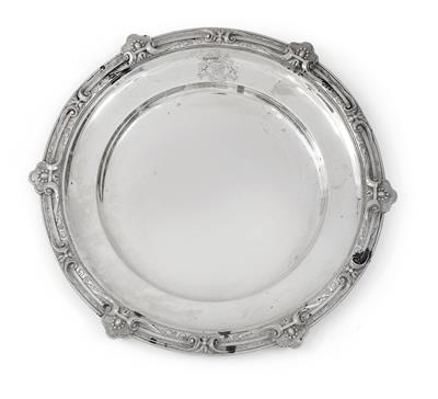 Barons Rothschild - a plate from a table service, - Stříbro a Ruské stříbro
