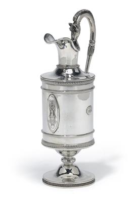 An Empire Period jug from Belgium, - Silver and Russian Silver