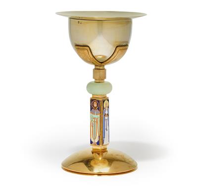 A chalice with paten from Budapest, - Stříbro a Ruské stříbro