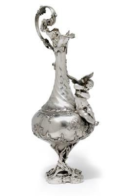 A wine jug from Germany, - Silver and Russian Silver