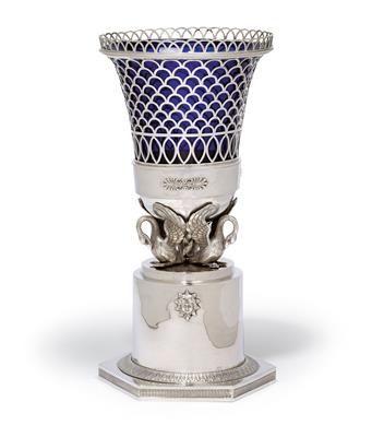 Empire Vase, - Silber