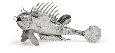 A lionfish, - Silver and Russian Silver