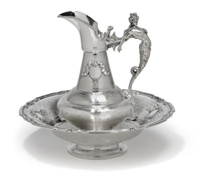 A large hand washing set from Paris, - Silver and Russian Silver