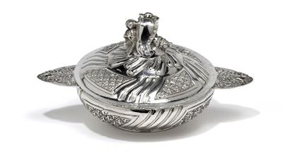 A Historism Period covered bowl, - Silver and Russian Silver