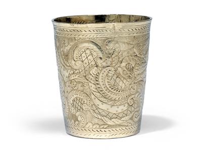 A beaker from Moscow, - Silver and Russian Silver