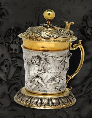 A tankard from Moscow or Augsburg, - Silver and Russian Silver