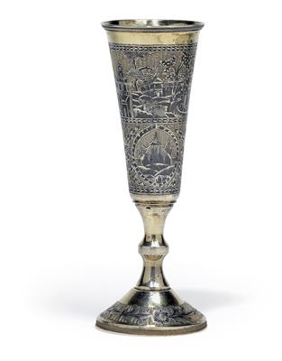 A niello cup from Moscow, - Stříbro a Ruské stříbro