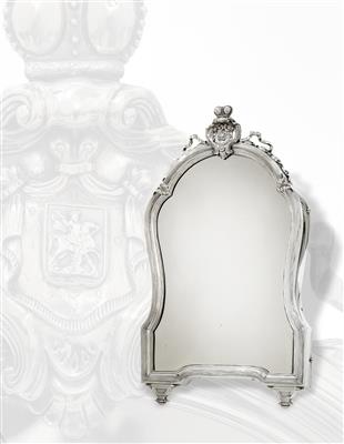 A standing mirror from grand princely ownership, from Moscow, - Stříbro a Ruské stříbro