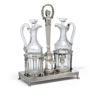 A cruet from Paris, - Silver and Russian Silver