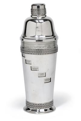 A shaker, - Silver and Russian Silver