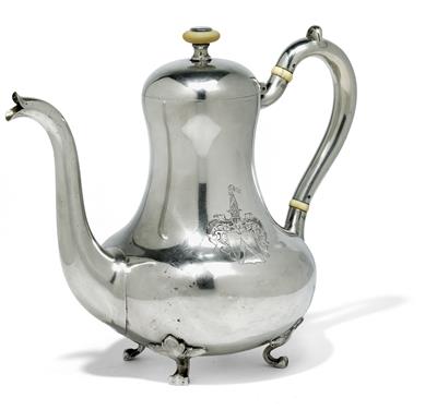 A coffee pot from Saint Petersburg, - Stříbro a Ruské stříbro