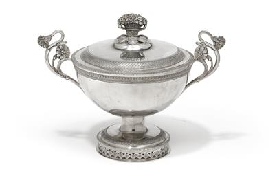 A sugar bowl from Turin, - Silver and Russian Silver
