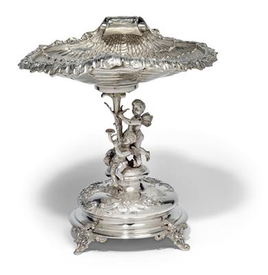 A centrepiece bowl from Vienna, - Silver and Russian Silver