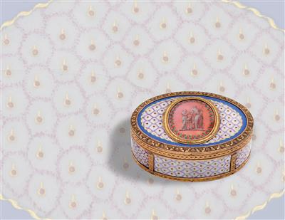 A Neo-Classical snuff box from Vienna, - Silver and Russian Silver