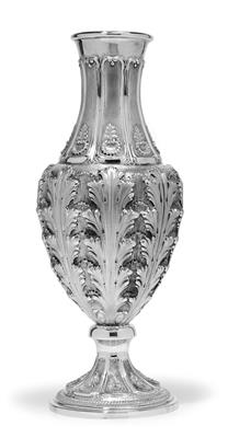"BUCCELLATI" – A vase, - Silver and Russian Silver