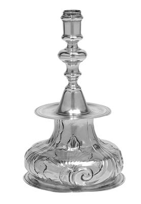 A candleholder from Genoa, - Silver and Russian Silver