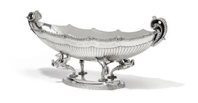 An Italian bowl, - Silver and Russian Silver