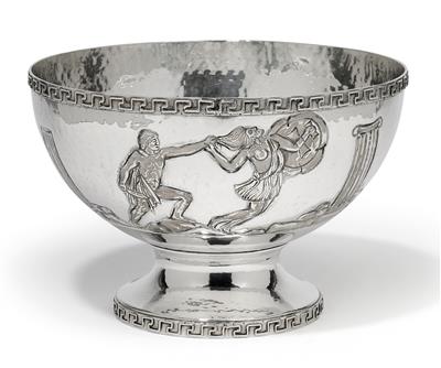 An Italian bowl, - Silver and Russian Silver