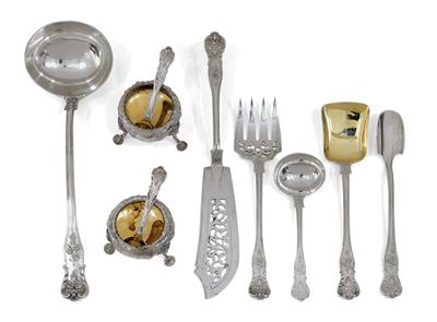 A flatware service from London, for 24 individuals, - Argenti e Argenti russi