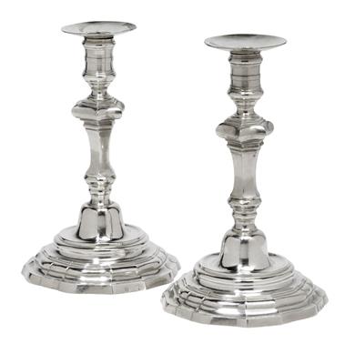 A pair of candleholders from Rome, - Argenti e Argenti russi