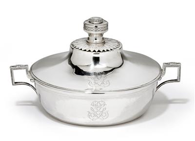 An Empire lidded tureen from Paris, - Silver and Russian Silver