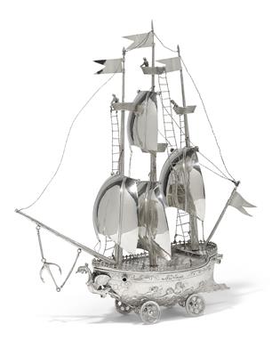 A figure of a ship, - Stříbro a Ruské stříbro