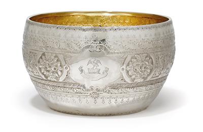 A bowl from Sheffield, - Silver and Russian Silver