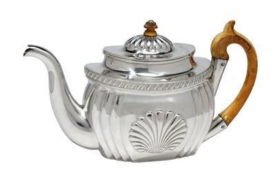 A teapot from St Petersburg, - Silver and Russian Silver