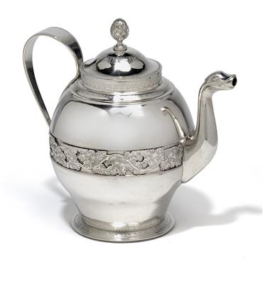 Teekanne, - Silber und Russisches Silber