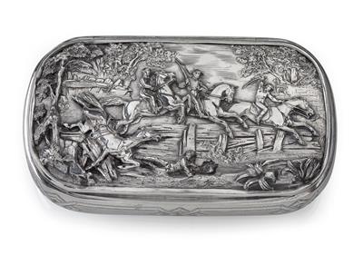 A lidded box from Vienna, - Stříbro a Ruské stříbro