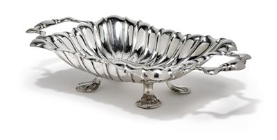 A bowl with handles from Vienna, - Silver and Russian Silver