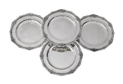 Four Plates, - Silver