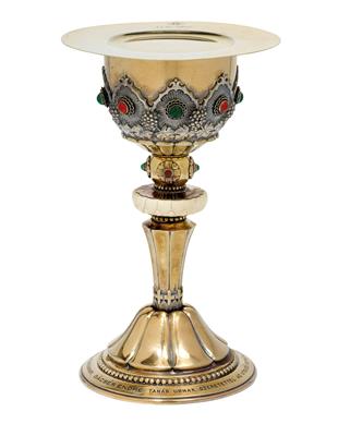 A Chalice with Paten from Budapest, - Argenti