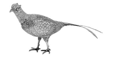 A Pheasant, - Silver