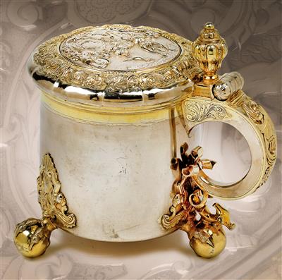 A Large Tankard from Reval, - Silver