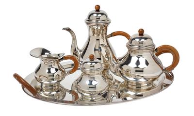 A Tea and Coffee Service from Italy, - Silver