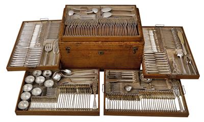 J. C. Klinkosch - a Large Cutlery Set for 18 Persons, from Vienna, - Argenti