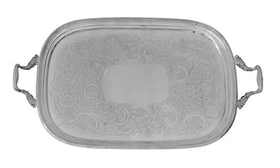A George III Tray from London, - Argenti