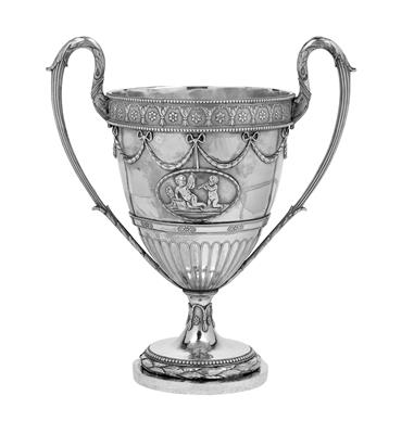 A George III Vase from London, - Silver