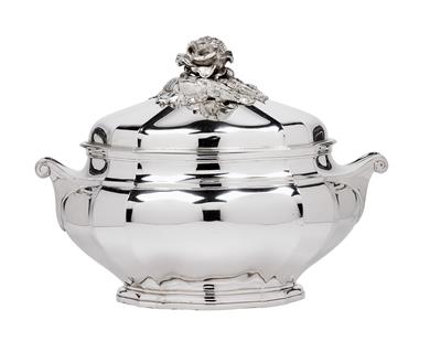 A Covered Tureen from Paris, - Silver