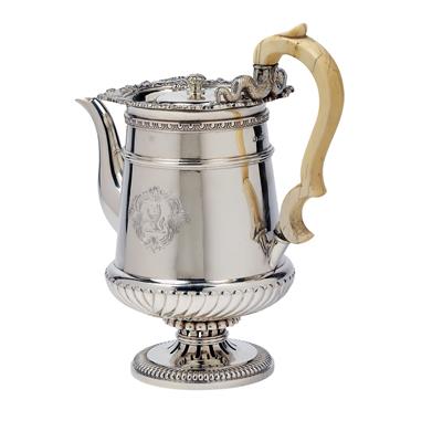 A George III Teapot by Paul Storr from London, - Silver